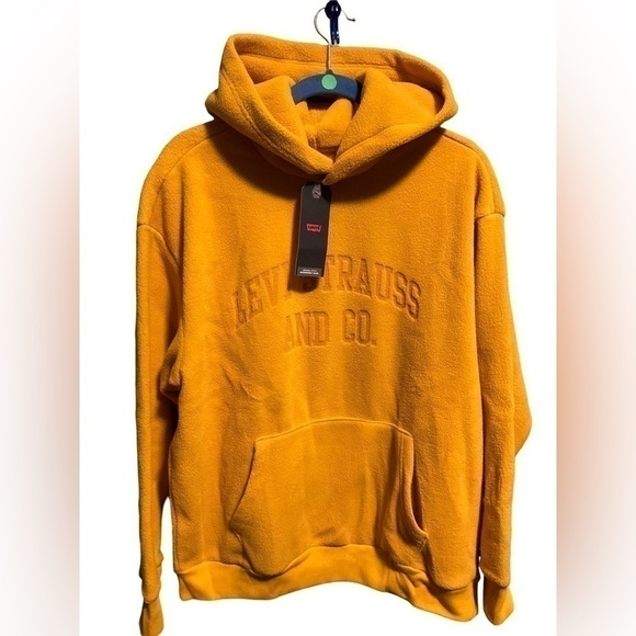 Levi Strauss and Co. Orange Pull over Sweater S/M/L NWT - Picture 2 of 7